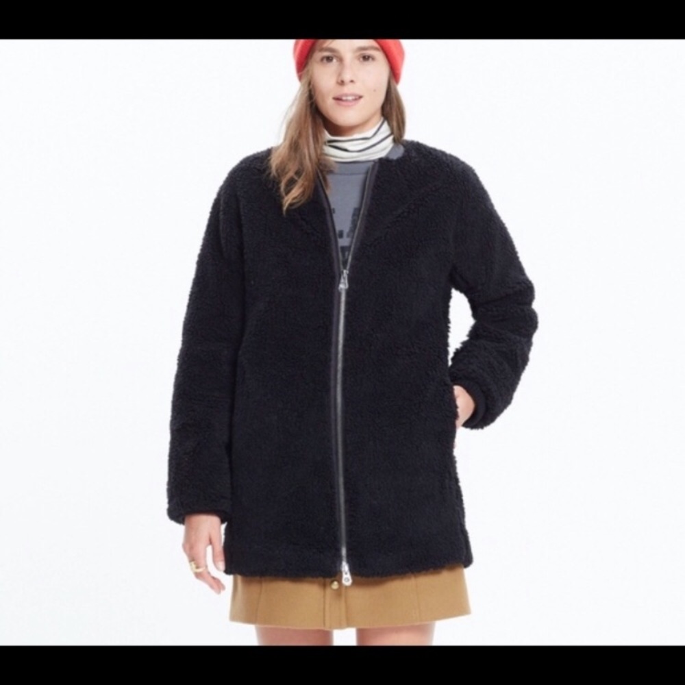 Madewell Sherpa Cafe Jacket